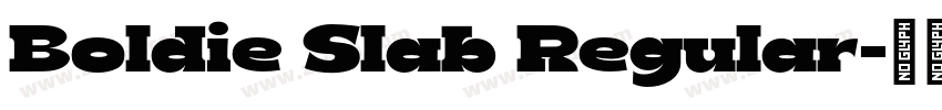 Boldie Slab Regular字体转换